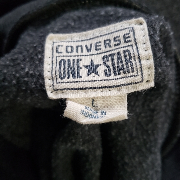 Converse Cowel Neck Long Pullover Sweater Womens L Grey Stretch Top - Picture 5 of 9